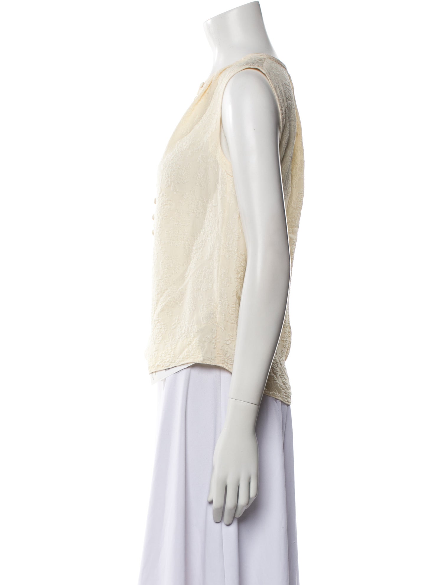 Tailored by Rebecca Taylor Silk V-Neck Blouse