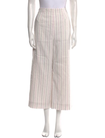 Tailored by Rebecca Taylor Striped Wide Leg Pants