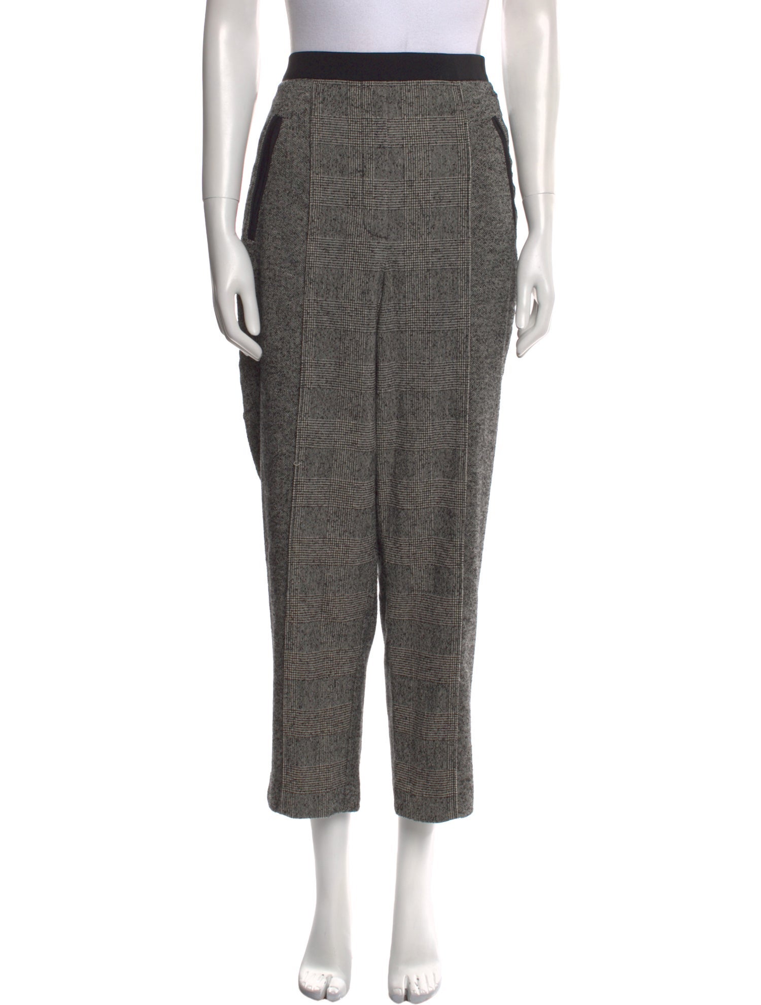 Tailored by Rebecca Taylor Plaid Print Straight Leg Pants