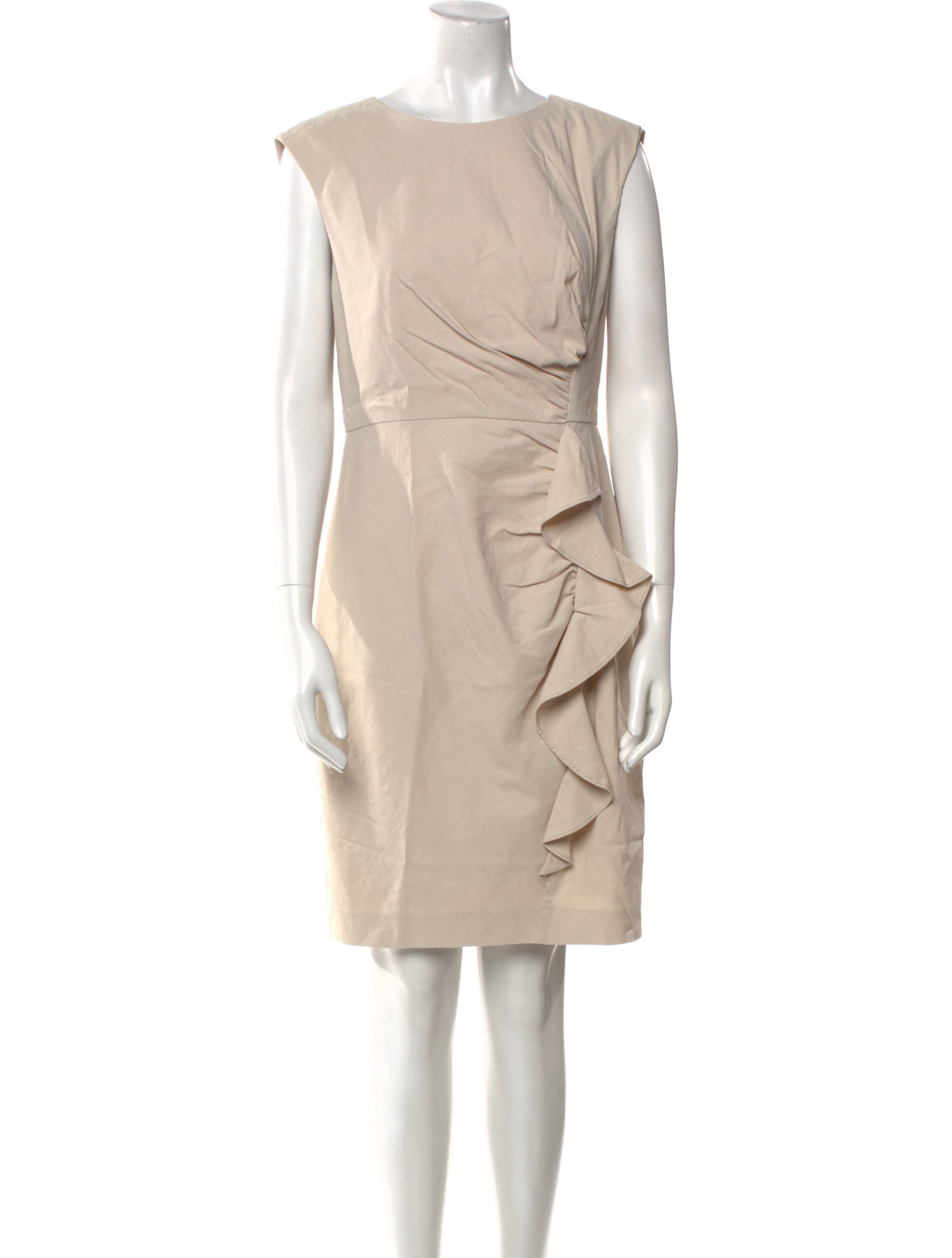Tailored by Rebecca Taylor Bateau Neckline Knee-Length Dress