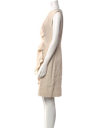 Tailored by Rebecca Taylor Bateau Neckline Knee-Length Dress