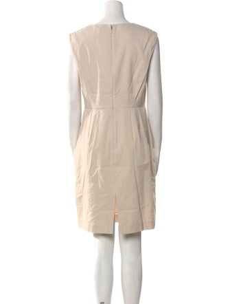 Tailored by Rebecca Taylor Bateau Neckline Knee-Length Dress