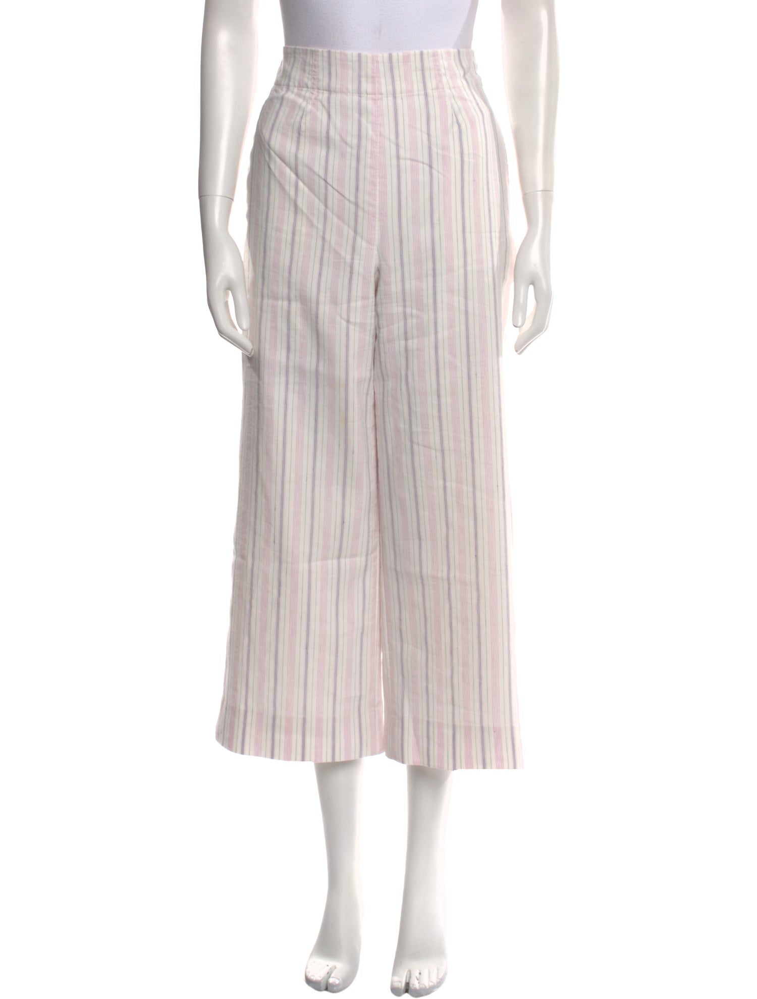 Tailored by Rebecca Taylor Striped Wide Leg Pants