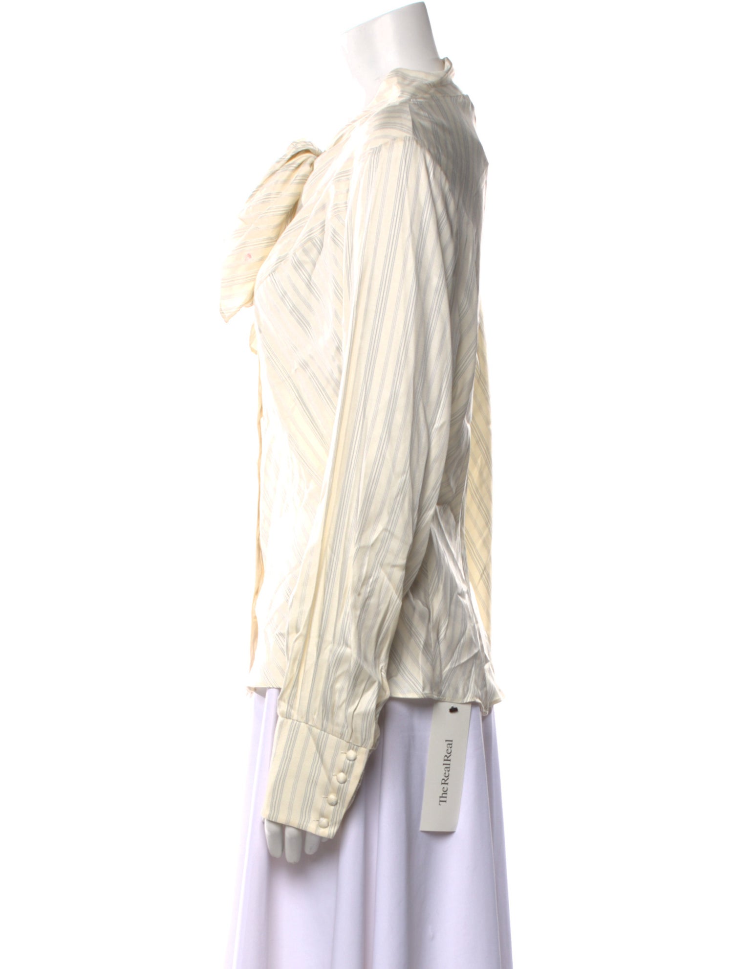 Tailored by Rebecca Taylor Tie Neck Long Sleeve Blouse w/ Tags