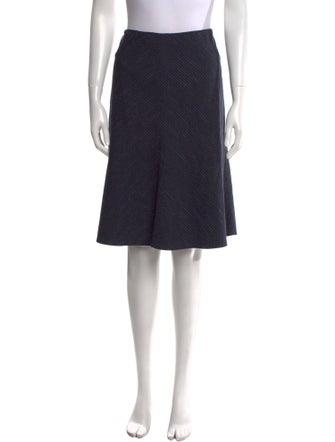 Tailored by Rebecca Taylor Striped Knee-Length Skirt