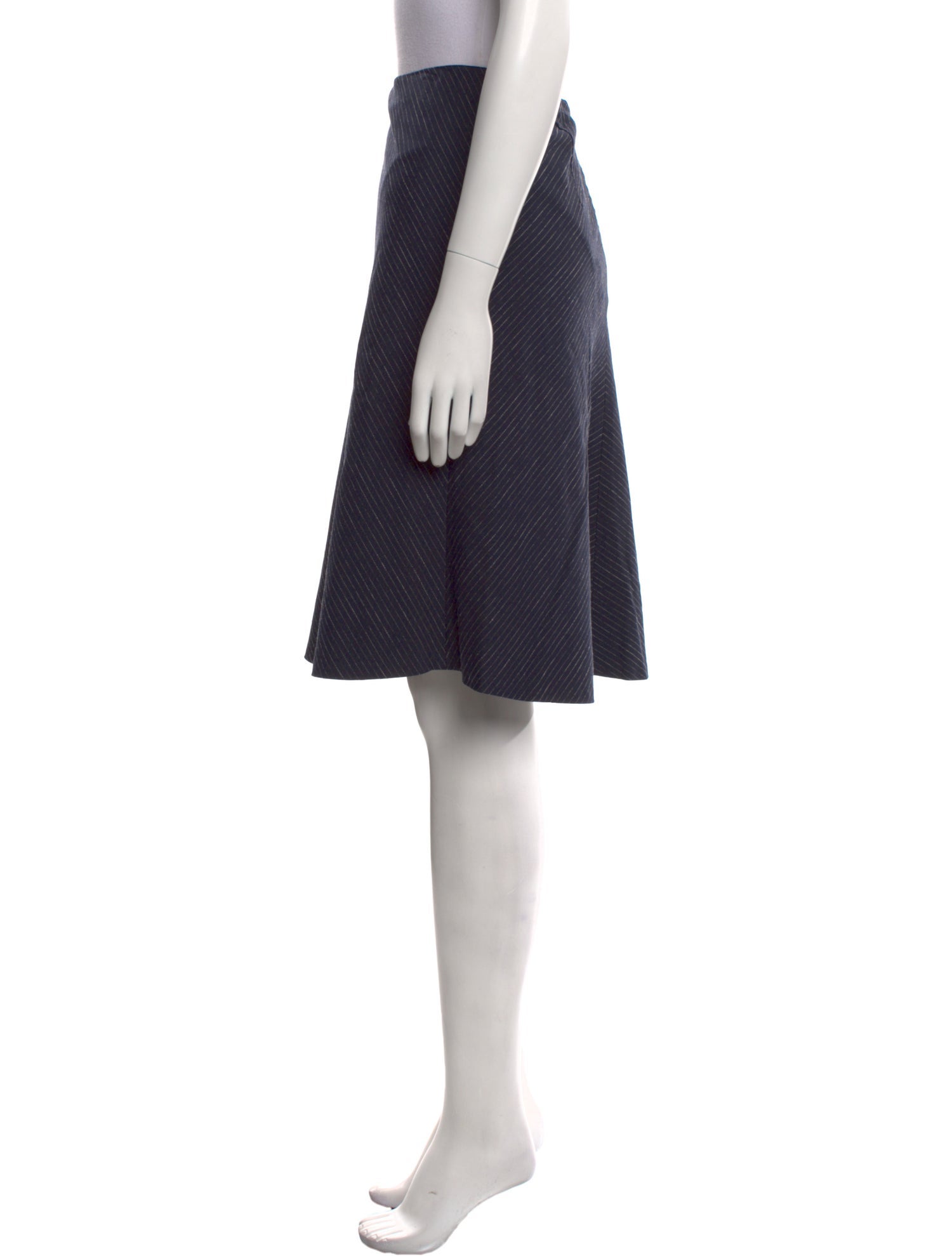 Tailored by Rebecca Taylor Striped Knee-Length Skirt