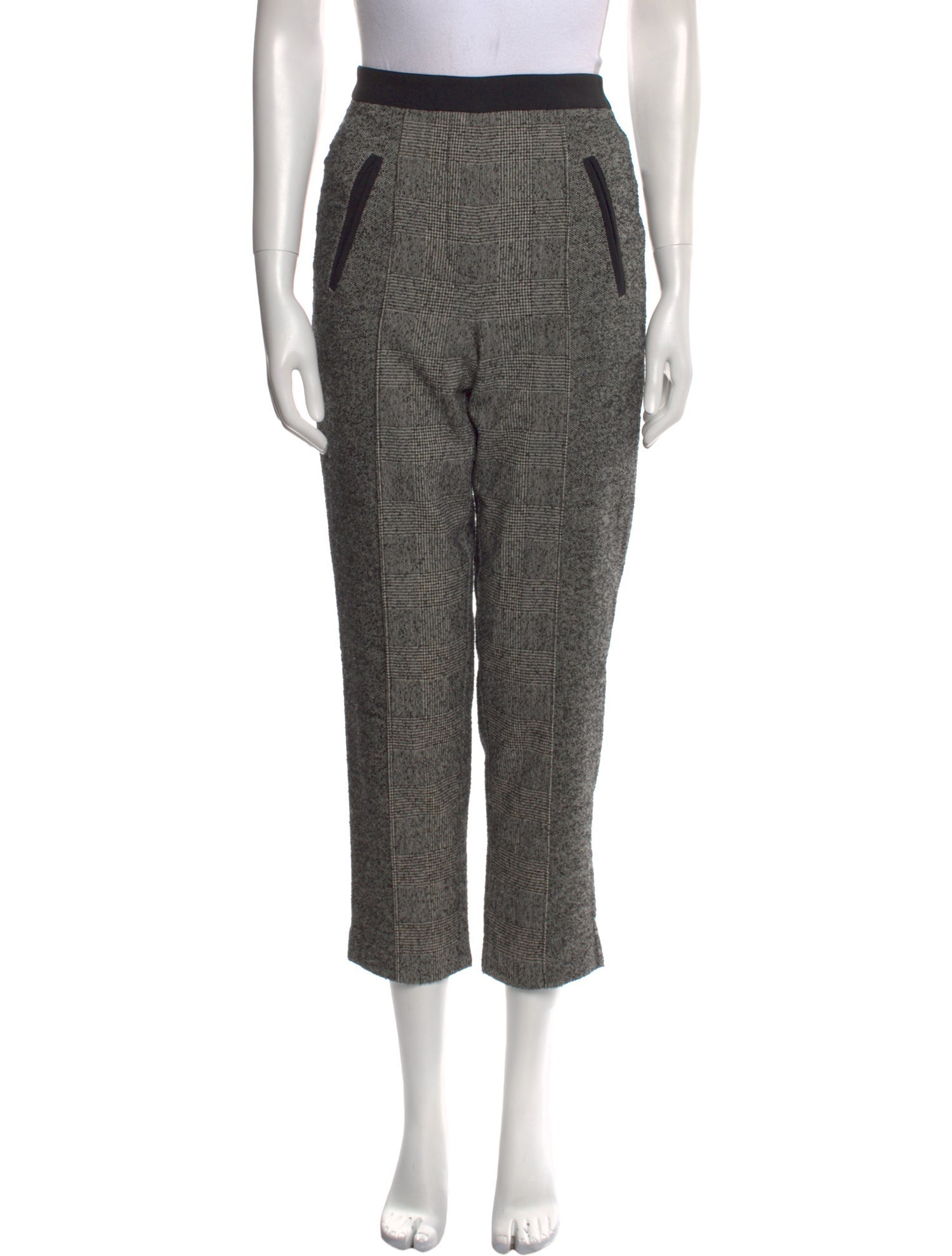 Tailored by Rebecca Taylor Plaid Print Straight Leg Pants