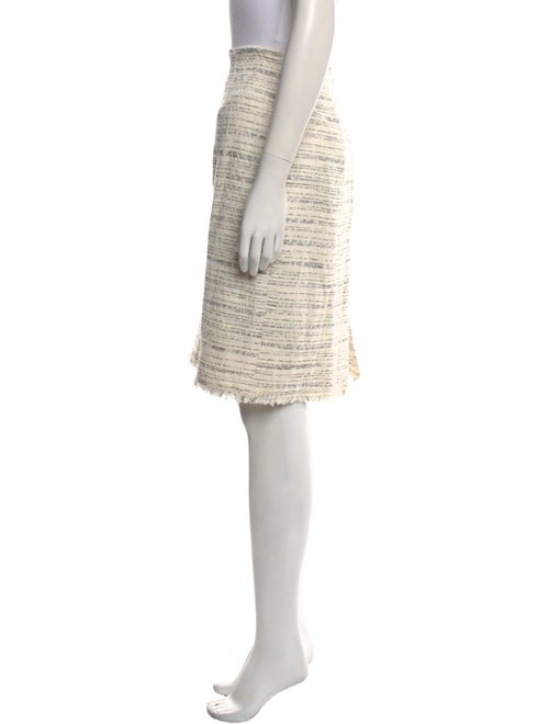 Tailored by Rebecca Taylor Raw-Edge Trim Knee-Length Skirt