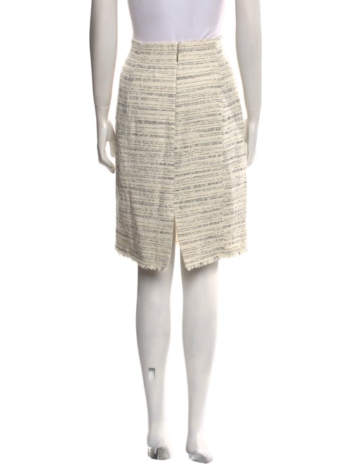 Tailored by Rebecca Taylor Raw-Edge Trim Knee-Length Skirt