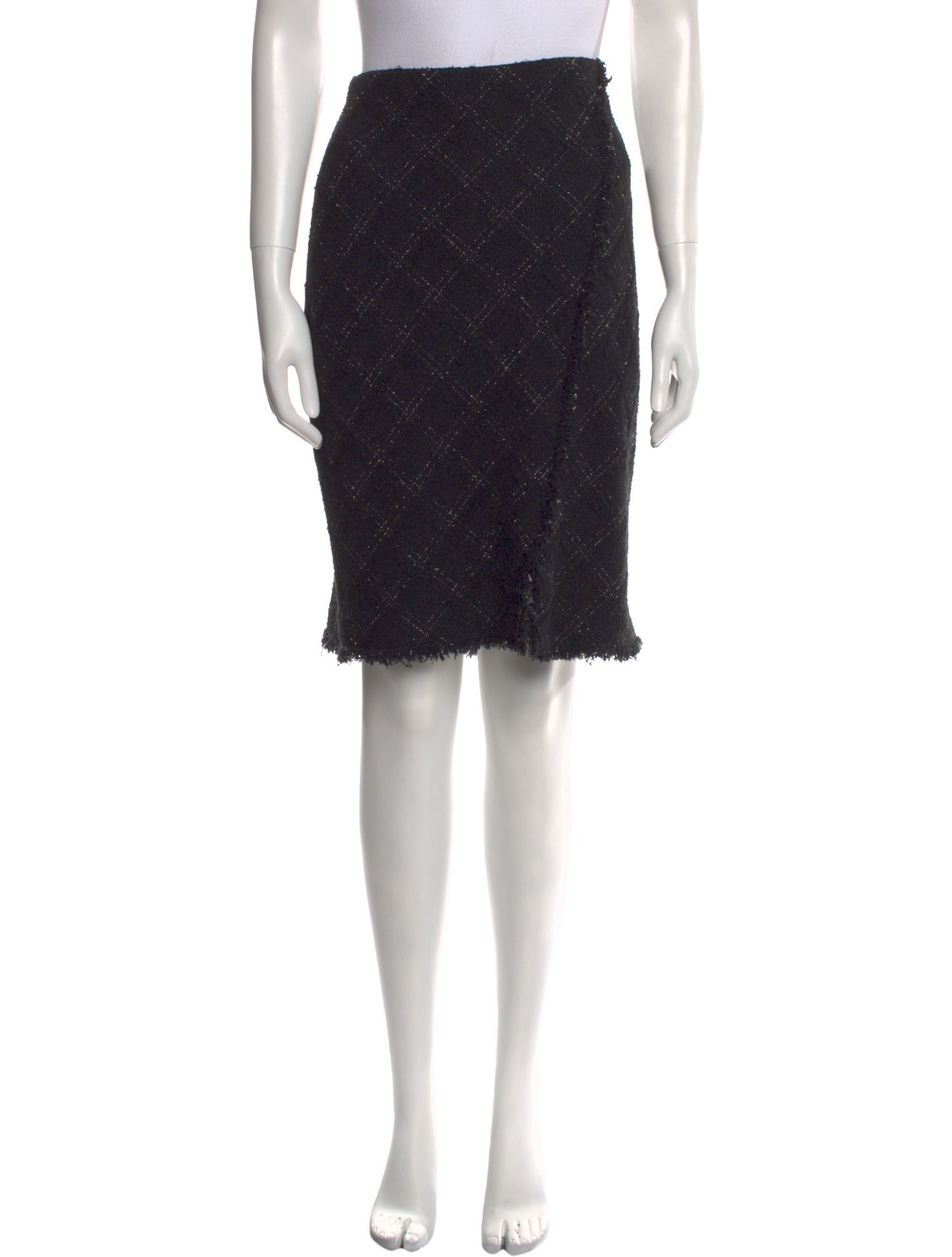 Tailored by Rebecca Taylor Plaid Print Knee-Length Skirt