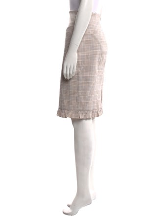 Tailored by Rebecca Taylor Plaid Print Knee-Length Skirt