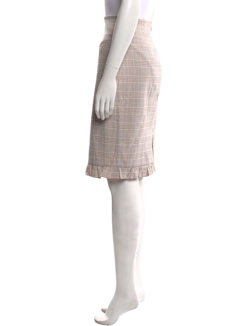 Tailored by Rebecca Taylor Plaid Print Knee-Length Skirt