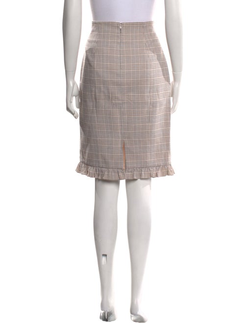 Tailored by Rebecca Taylor Plaid Print Knee-Length Skirt
