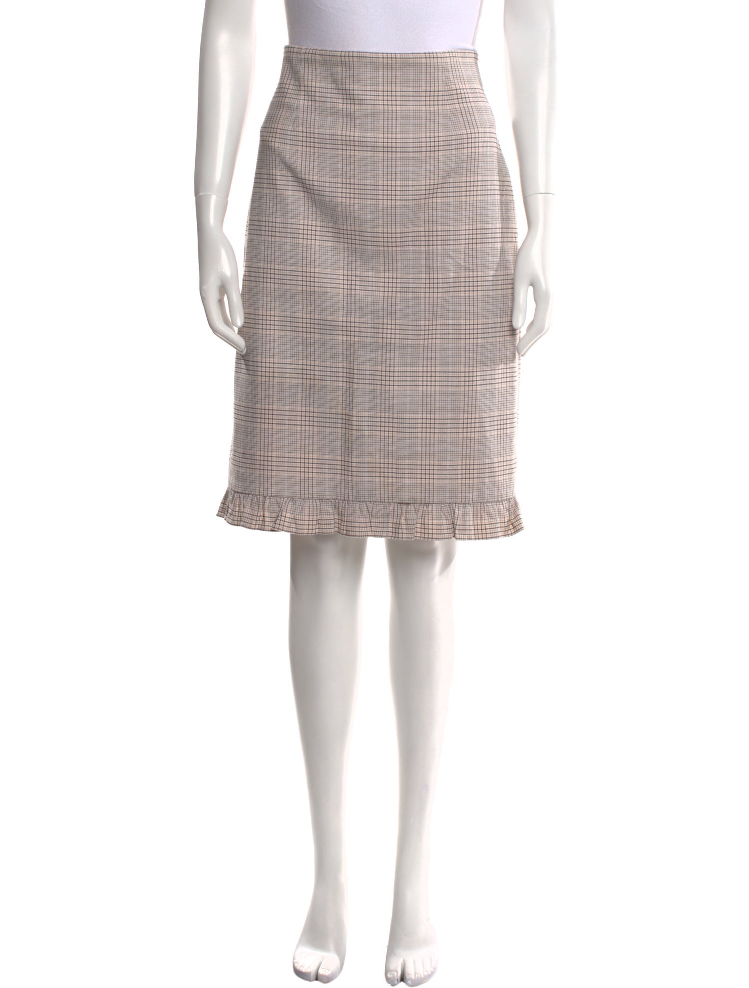 Tailored by Rebecca Taylor Plaid Print Knee-Length Skirt w/ Tags