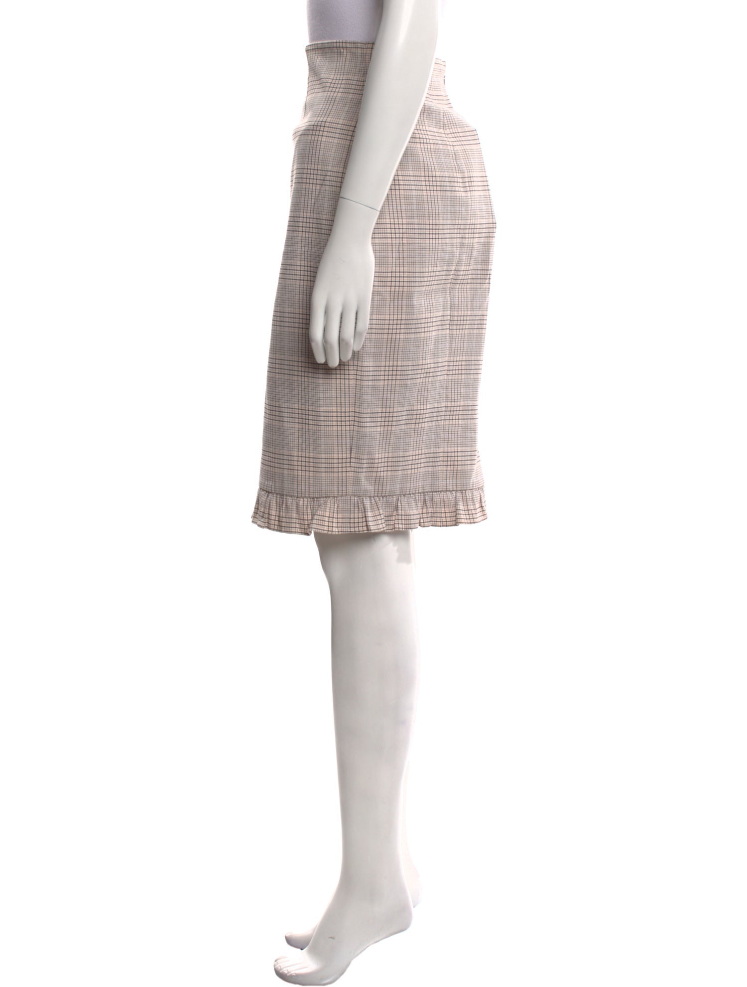 Tailored by Rebecca Taylor Plaid Print Knee-Length Skirt w/ Tags