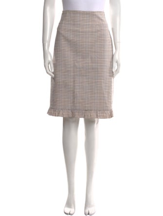 Tailored by Rebecca Taylor Plaid Print Knee-Length Skirt