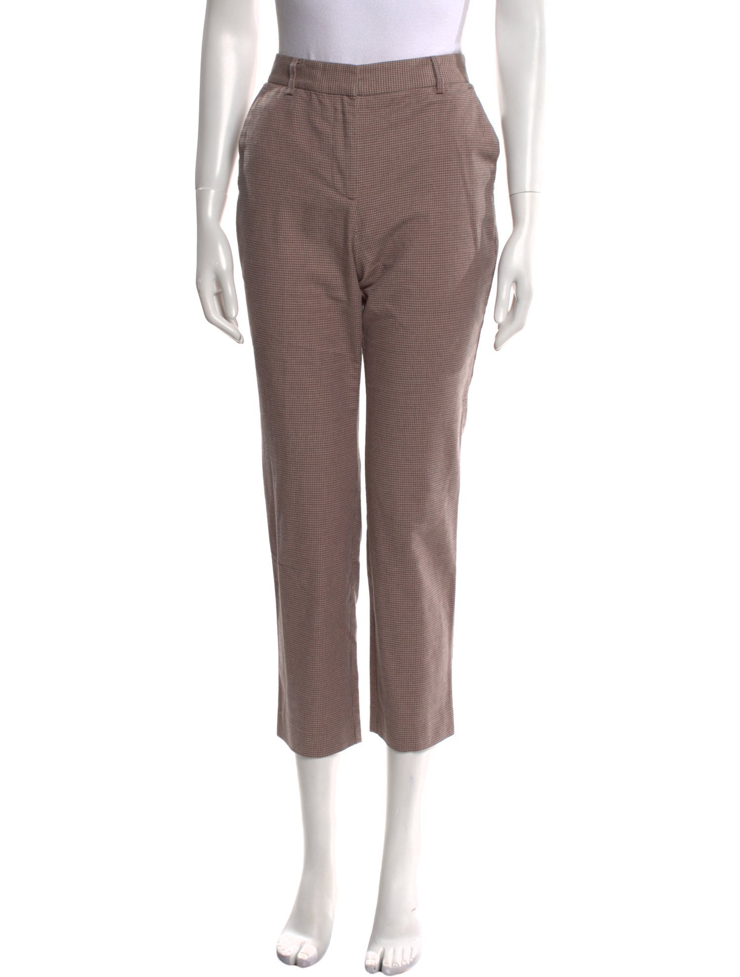 Tailored by Rebecca Taylor Plaid Print Straight Leg Pants