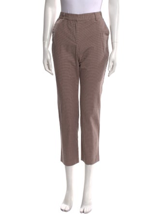 Tailored by Rebecca Taylor Plaid Print Straight Leg Pants