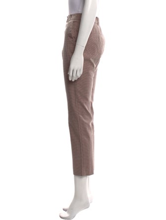 Tailored by Rebecca Taylor Plaid Print Straight Leg Pants