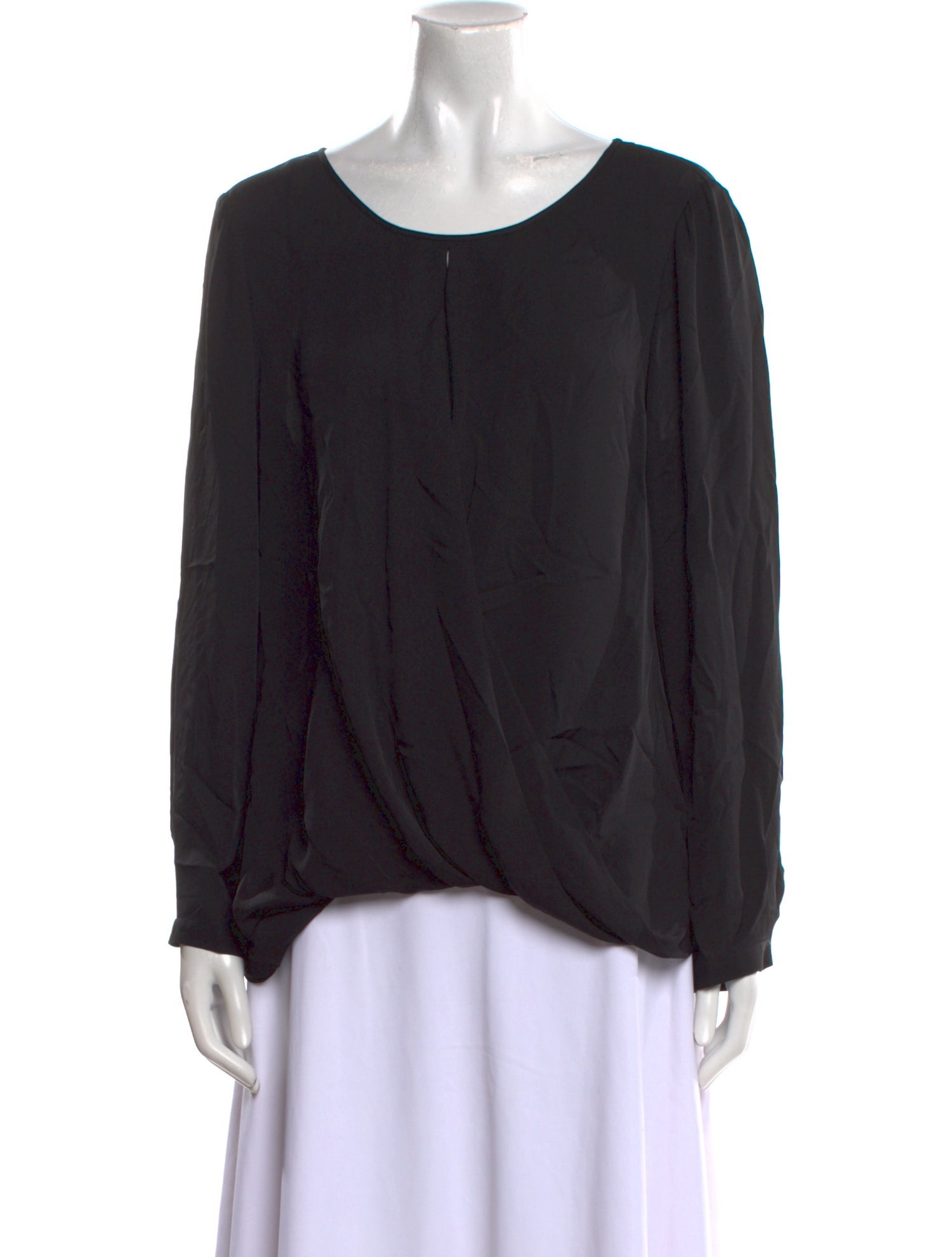 Tailored by Rebecca Taylor Silk Scoop Neck Blouse w/ Tags