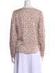 Tailored by Rebecca Taylor Floral Print V-Neck Blouse