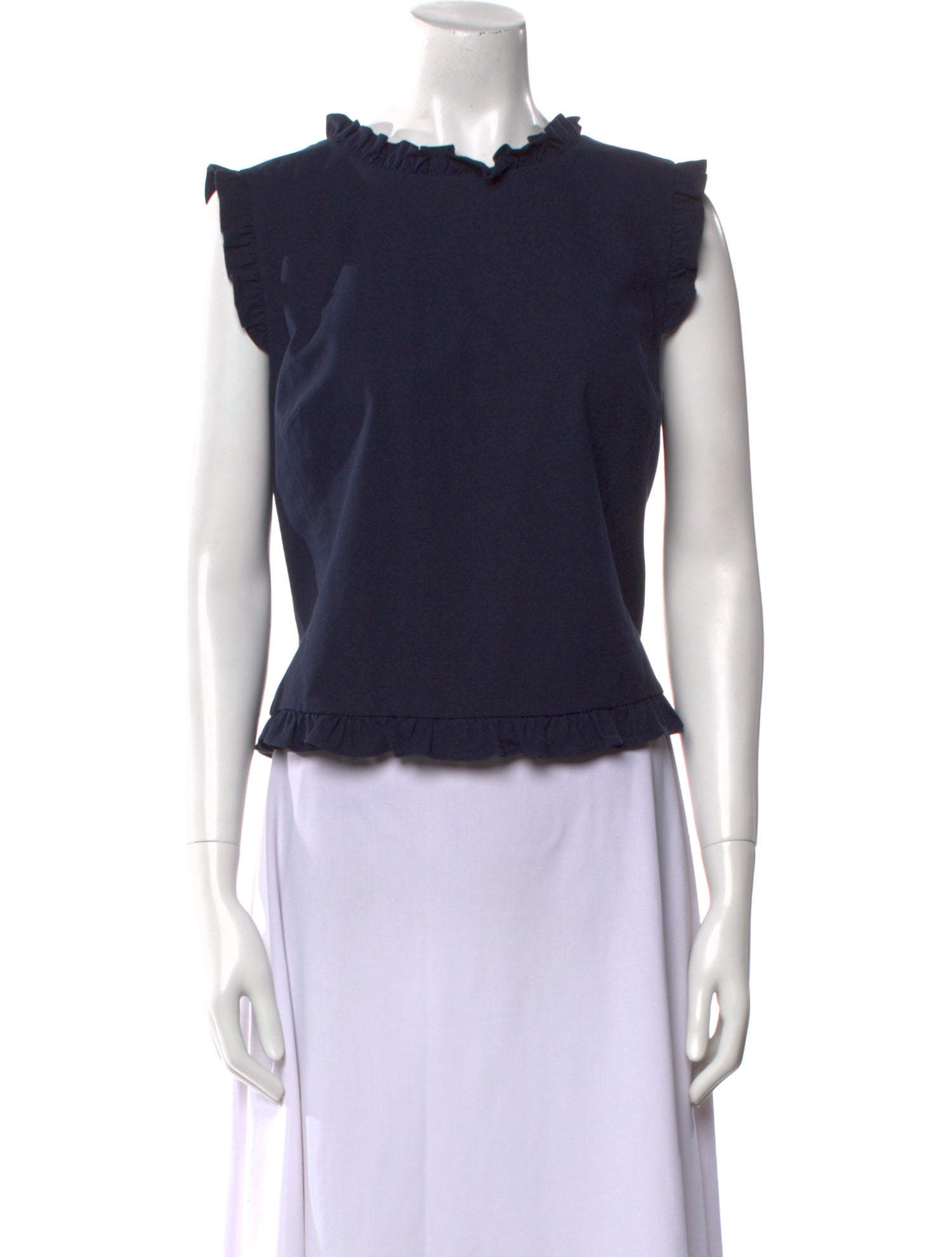 Tailored by Rebecca Taylor Mock Neck Sleeveless Crop Top w/ Tags