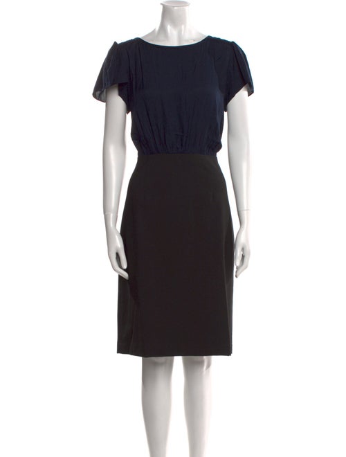 Tailored by Rebecca Taylor Bateau Neckline Knee-Length Dress