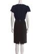 Tailored by Rebecca Taylor Bateau Neckline Knee-Length Dress