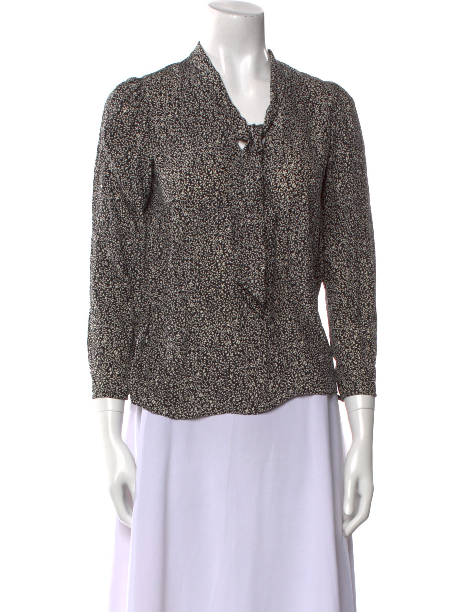 Tailored by Rebecca Taylor Silk Printed Blouse w/ Tags