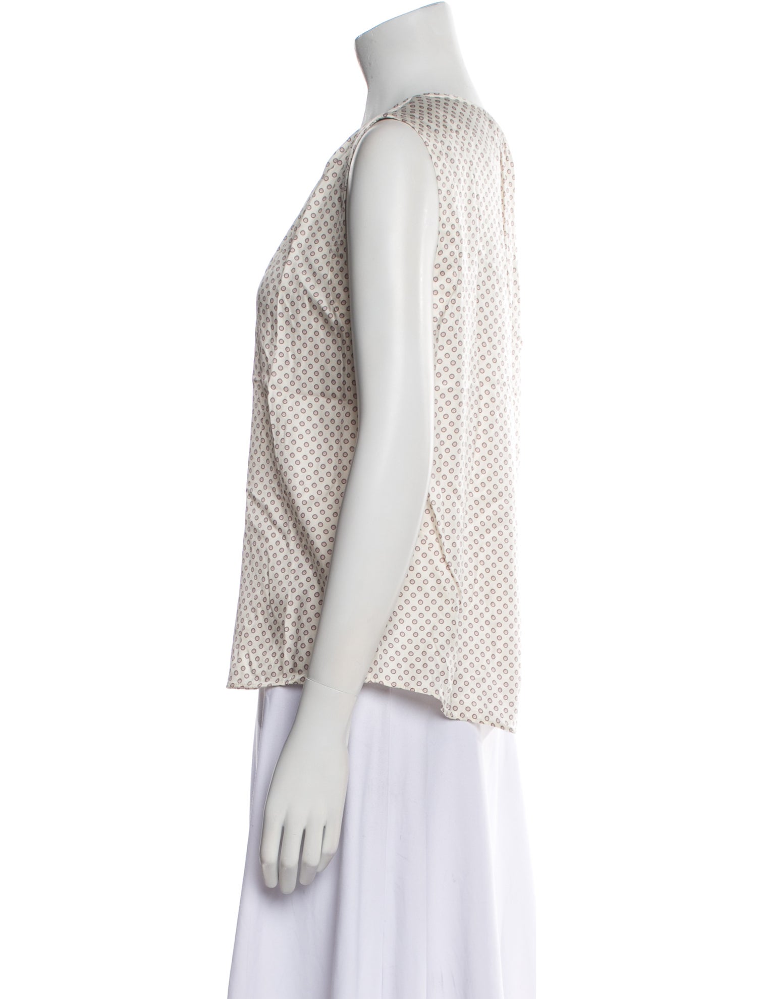 Tailored by Rebecca Taylor Printed Crew Neck Blouse w/ Tags