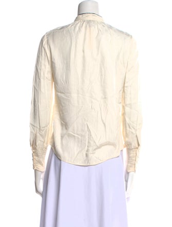 Tailored by Rebecca Taylor Long Sleeve Button-Up Top