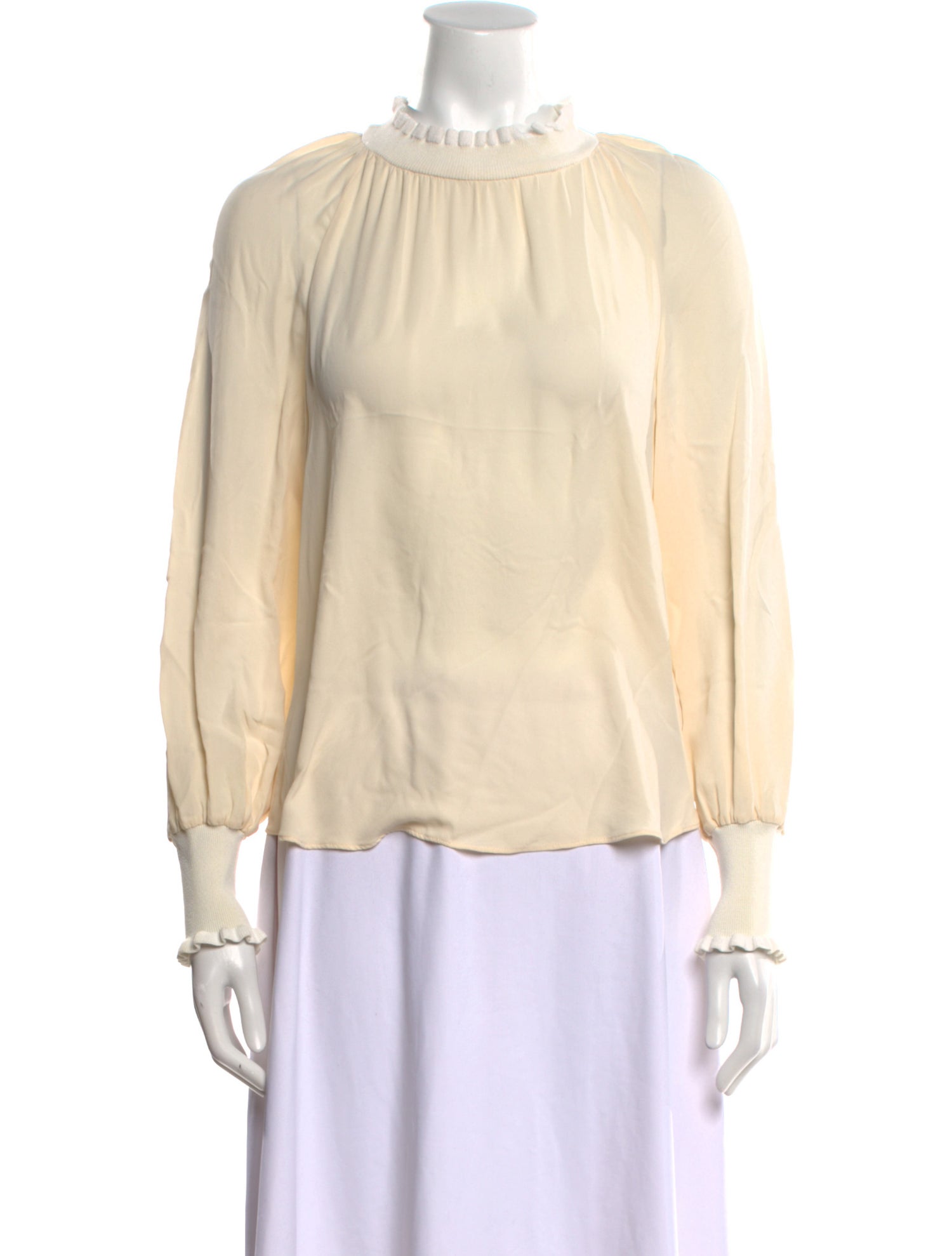 Tailored by Rebecca Taylor Silk Crew Neck Blouse w/ Tags