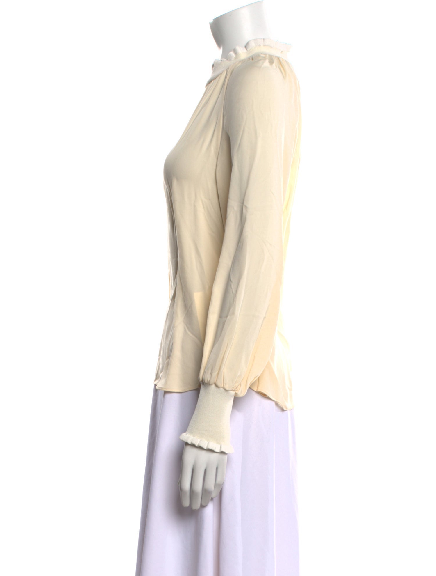 Tailored by Rebecca Taylor Silk Crew Neck Blouse w/ Tags