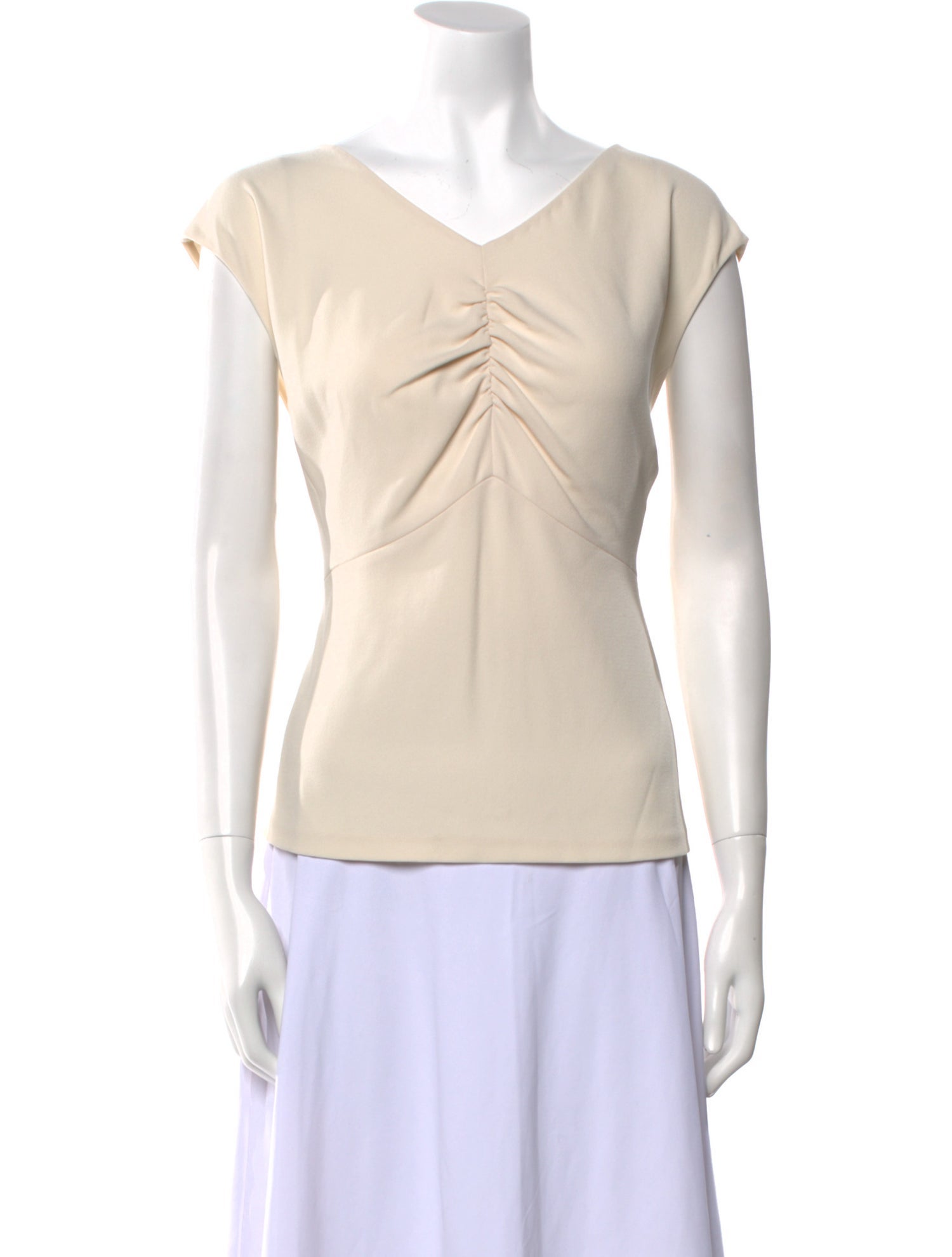 Tailored by Rebecca Taylor V-Neck Short Sleeve Top