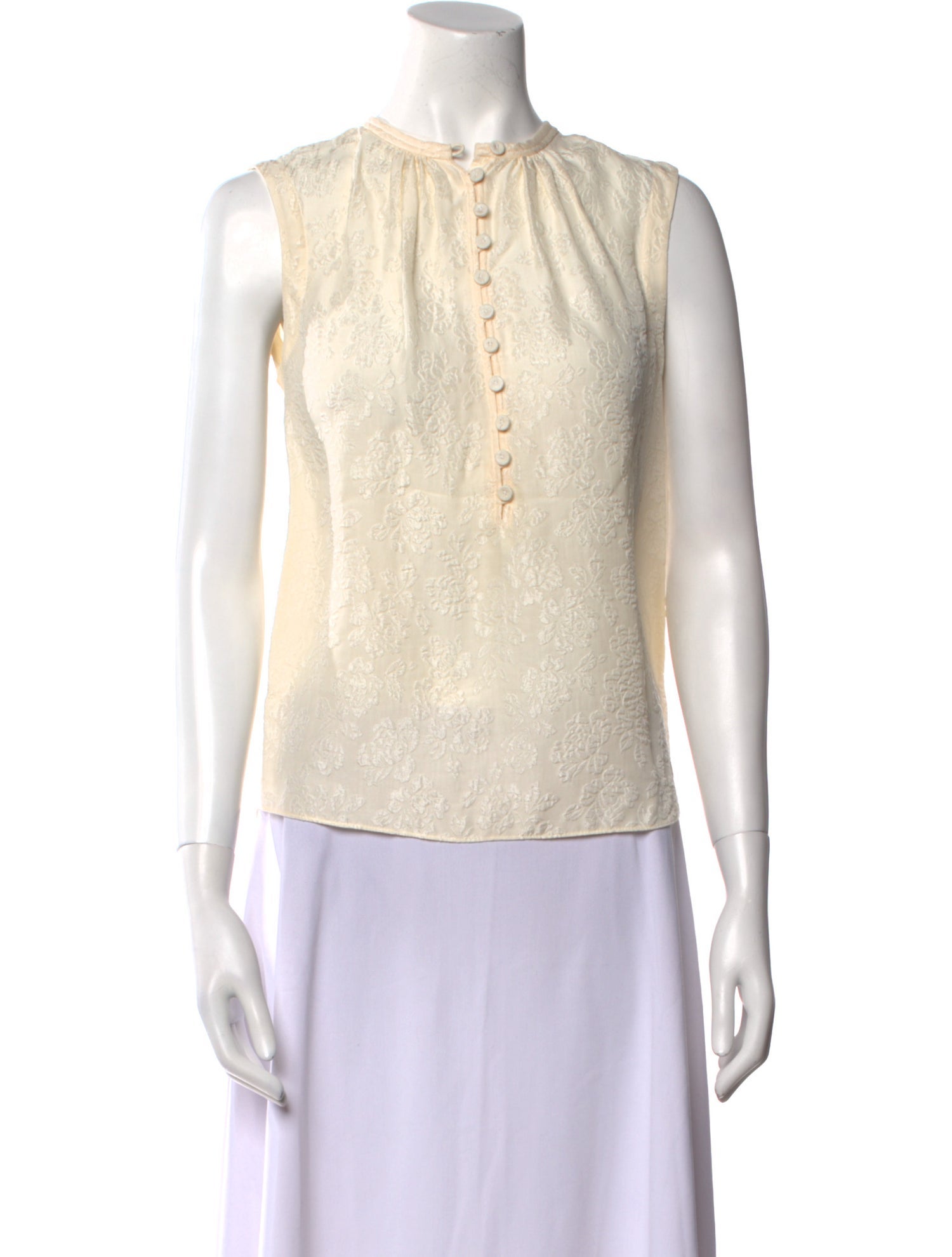 Tailored by Rebecca Taylor Silk Crew Neck Blouse w/ Tags