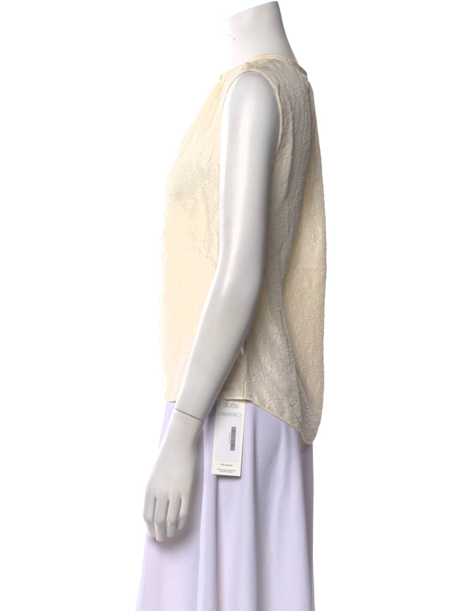 Tailored by Rebecca Taylor Silk Crew Neck Blouse w/ Tags