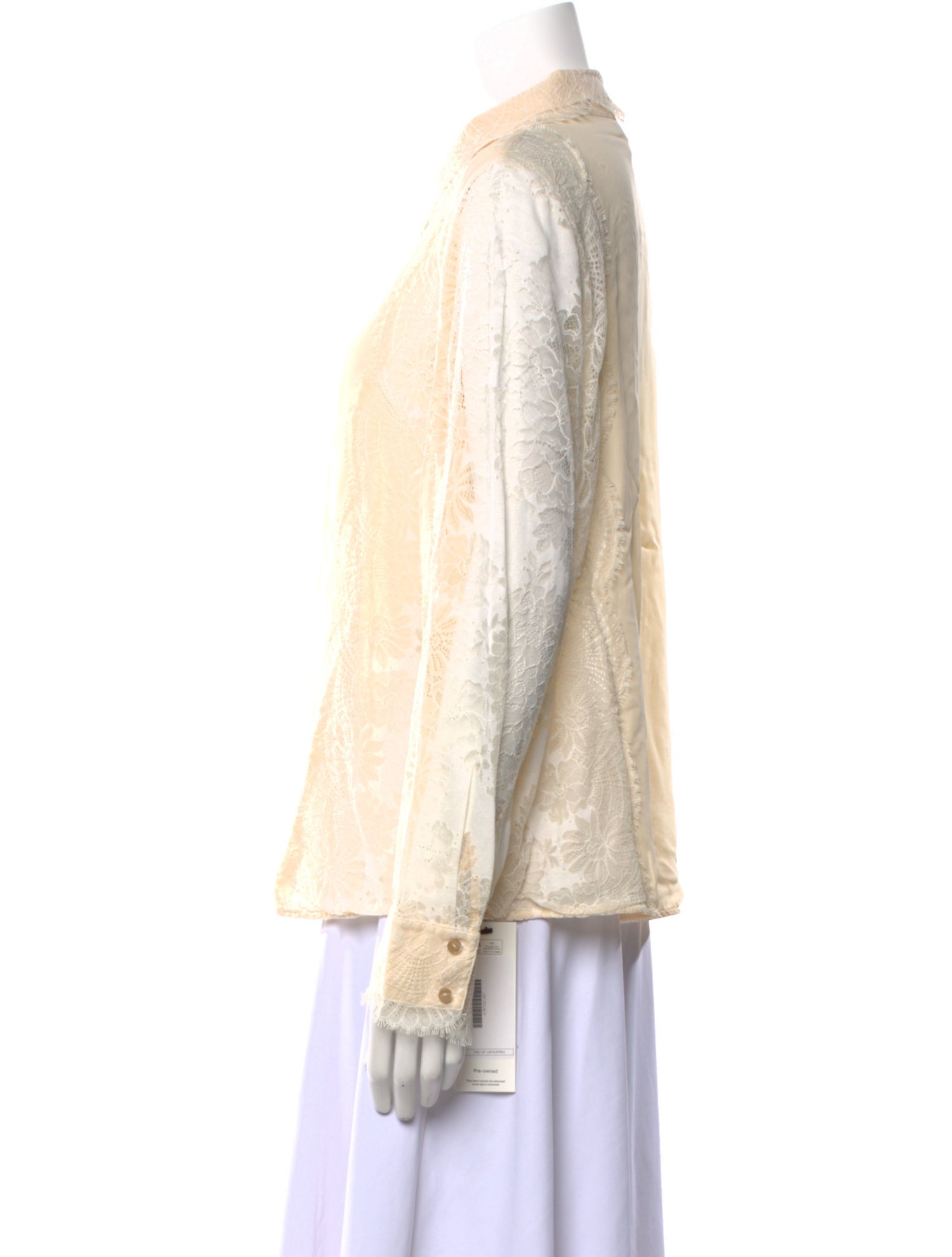 Tailored by Rebecca Taylor Silk Long Sleeve Button-Up Top w/ Tags