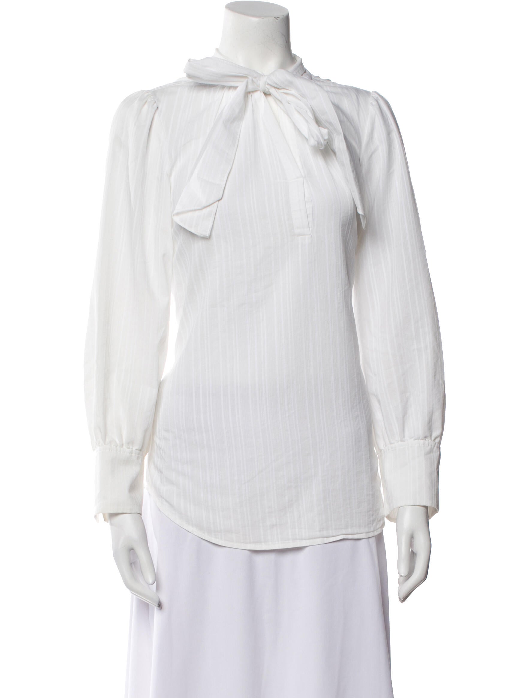 Tailored by Rebecca Taylor Mock Neck Long Sleeve Blouse