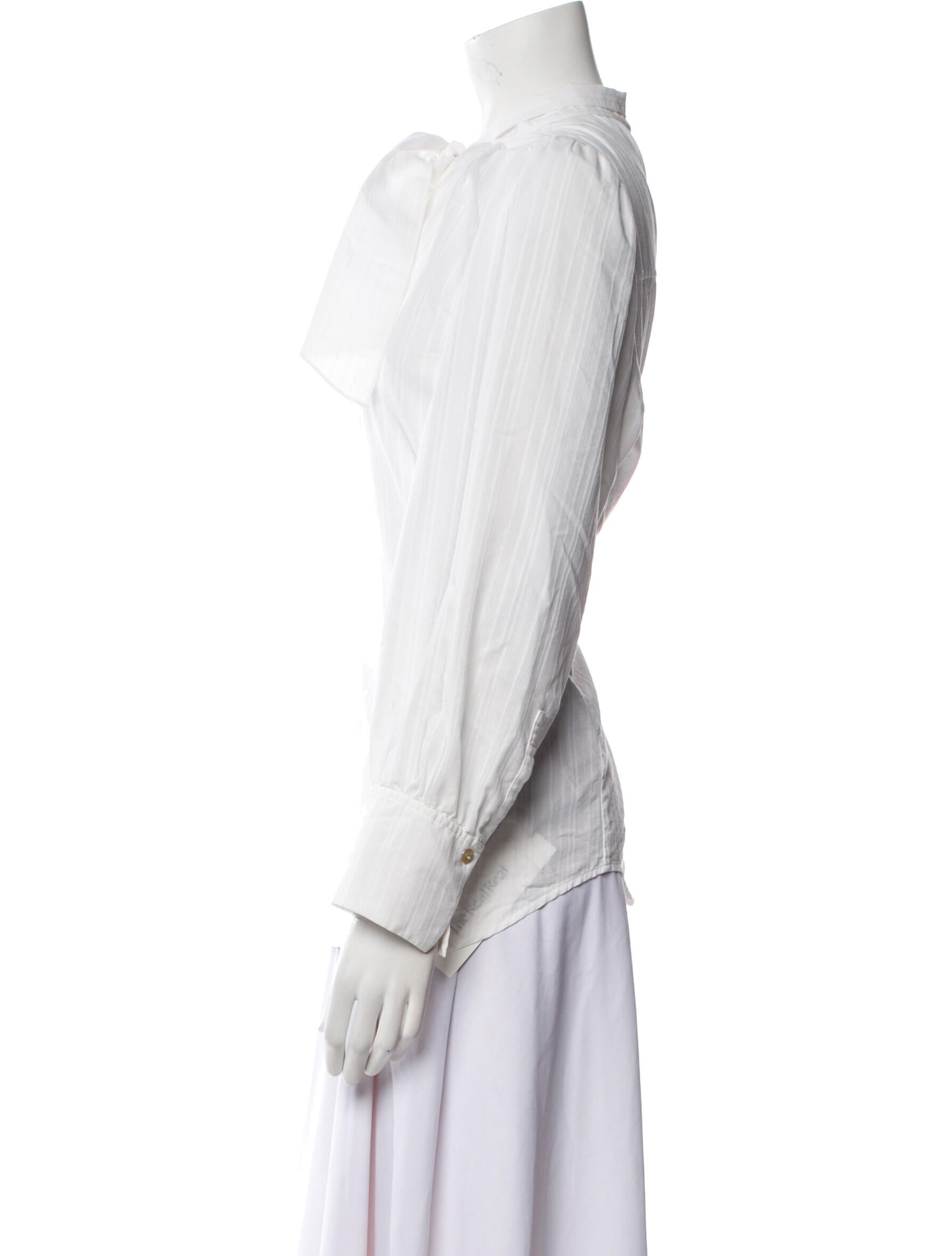 Tailored by Rebecca Taylor Mock Neck Long Sleeve Blouse