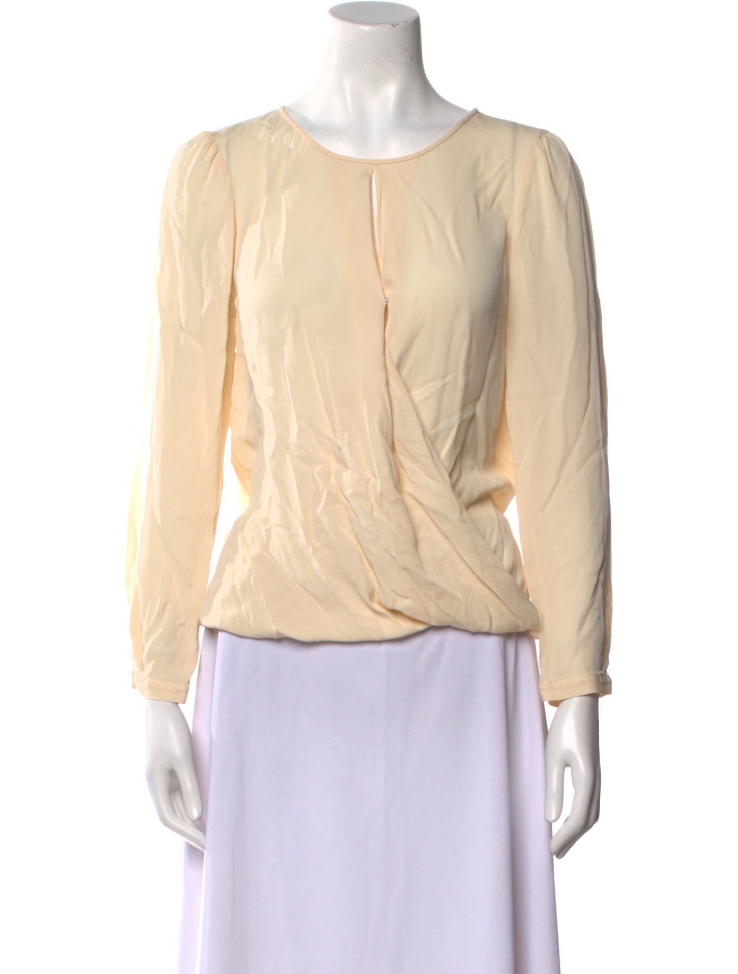 Tailored by Rebecca Taylor Silk Scoop Neck Blouse