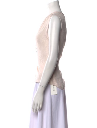 Tailored by Rebecca Taylor Silk Scoop Neck Polo