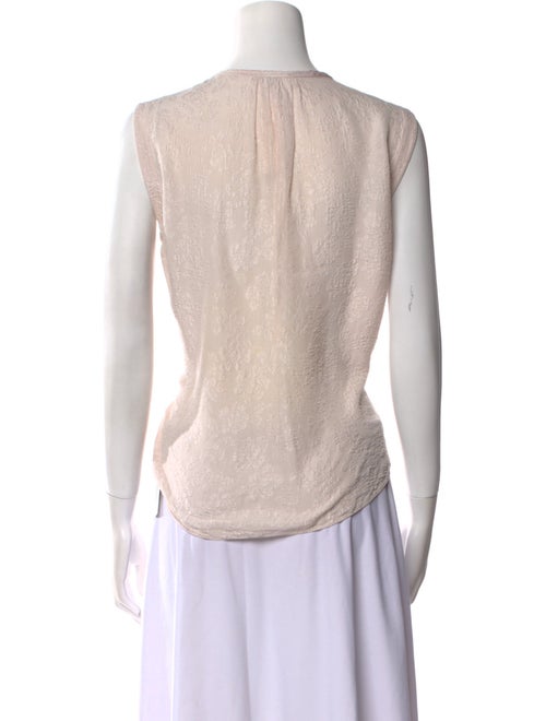 Tailored by Rebecca Taylor Silk Scoop Neck Polo