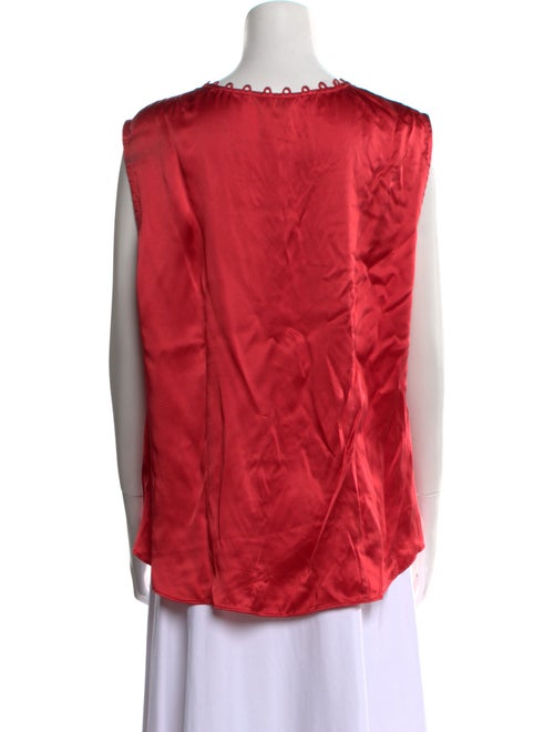 Tailored by Rebecca Taylor Silk V-Neck Blouse