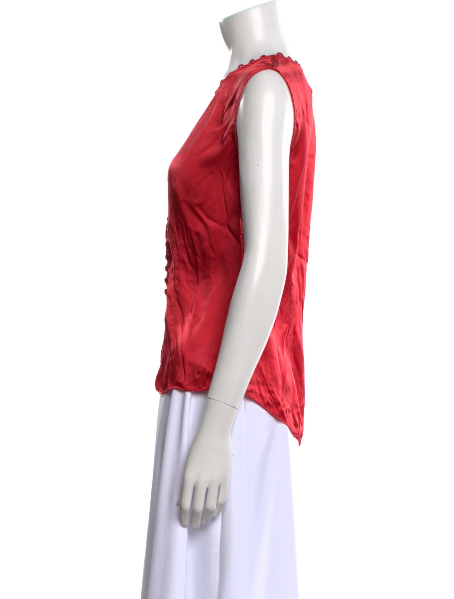 Tailored by Rebecca Taylor Silk V-Neck Blouse