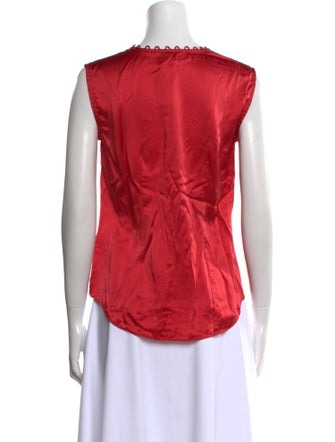 Tailored by Rebecca Taylor Silk V-Neck Blouse