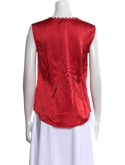 Tailored by Rebecca Taylor Silk V-Neck Blouse