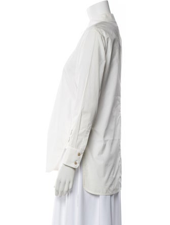 Tailored by Rebecca Taylor Long Sleeve Button-Up Top