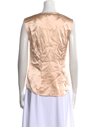 Tailored by Rebecca Taylor Silk V-Neck Blouse