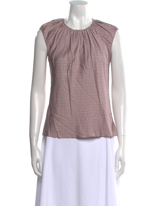 Tailored by Rebecca Taylor Crew Neck Sleeveless Top