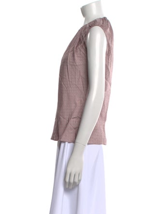 Tailored by Rebecca Taylor Crew Neck Sleeveless Top